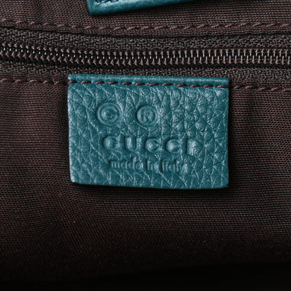 Gucci Pebbled Calfskin Medium Abbey Convertible Tote Green 6 of 10