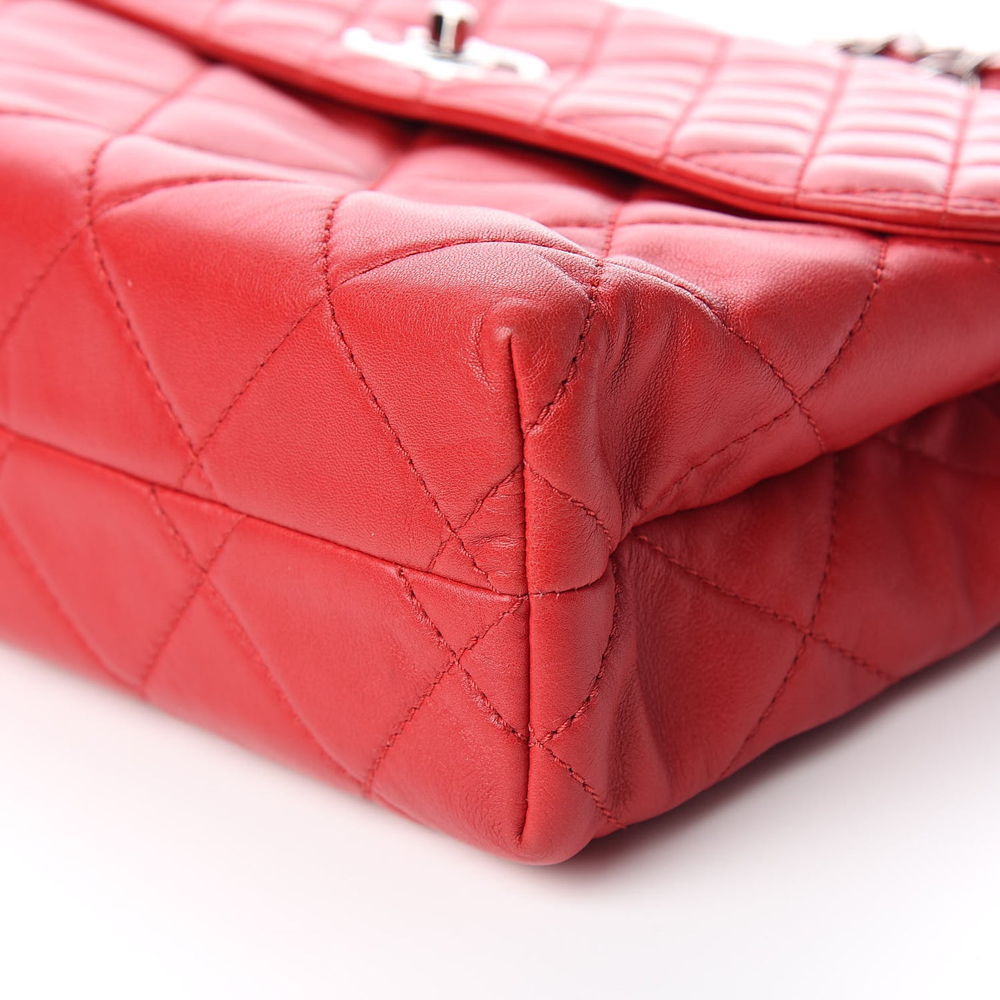 Calfskin Quilted In The Business Flap Red