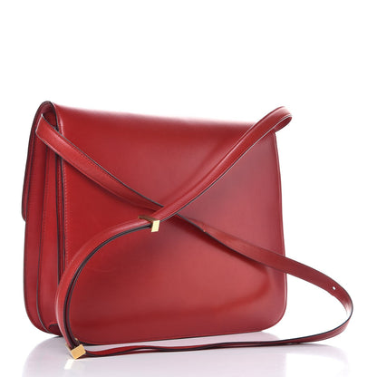 Celine Smooth Calfskin Large Classic Box Flap Bag Red 3 of 16