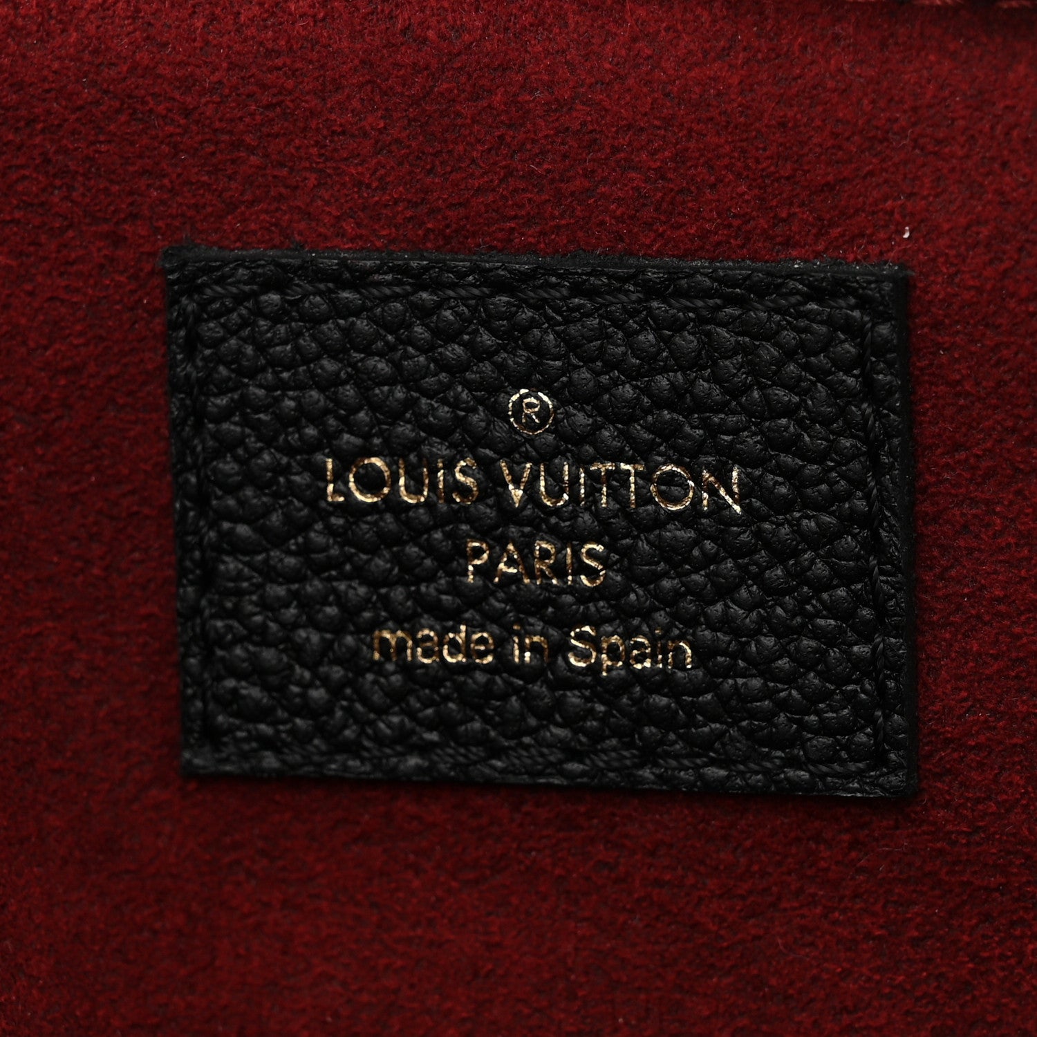 Louis Vuitton Empreinte Monogram Giant Speedy Bandouliere 25 Black Beige 6 of 9