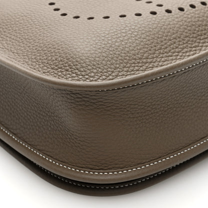 Hermes Taurillon Clemence EVELYNE III PM Etoupe 9 of 11