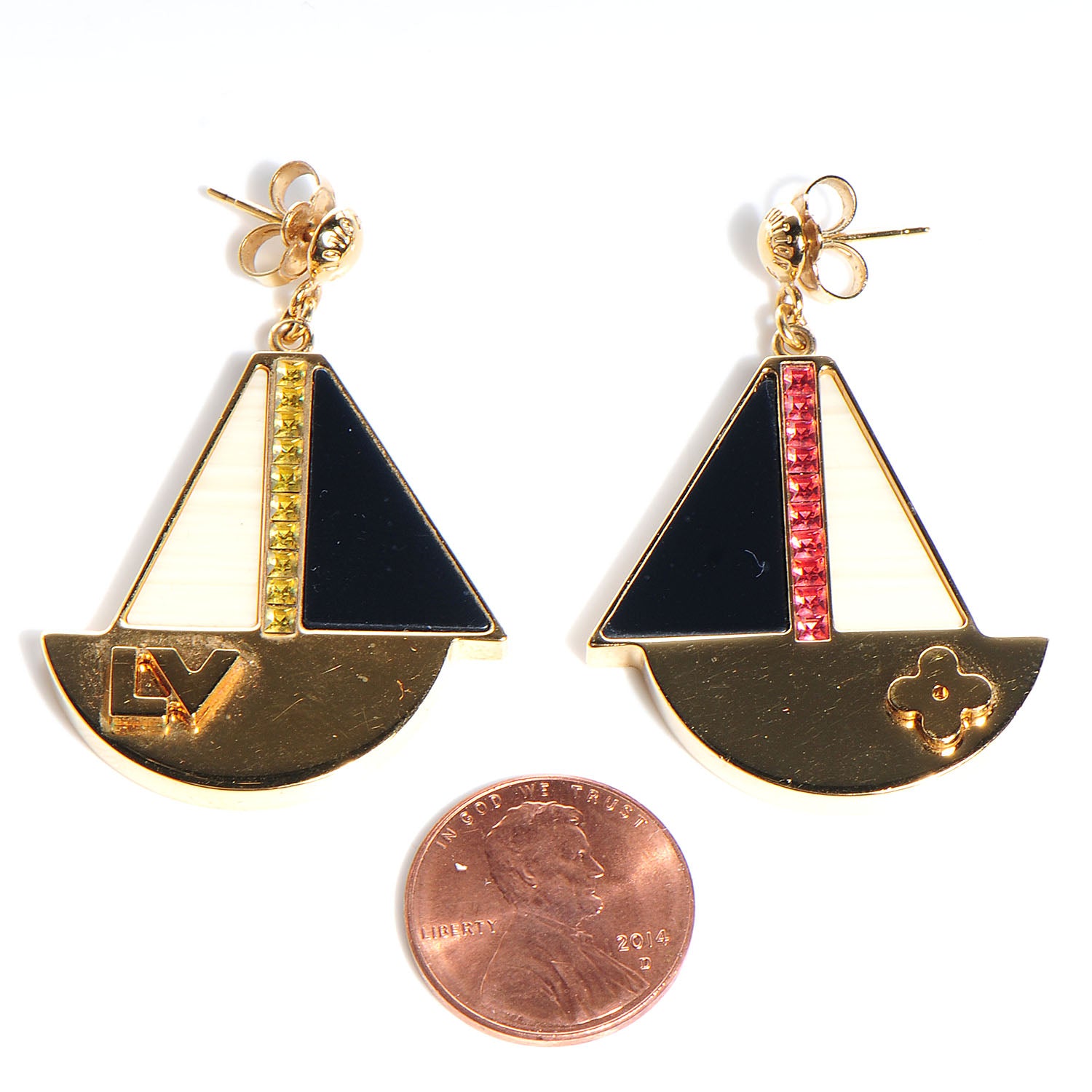 Louis Vuitton Float Your Boat Dangle Earrings 2 of 4