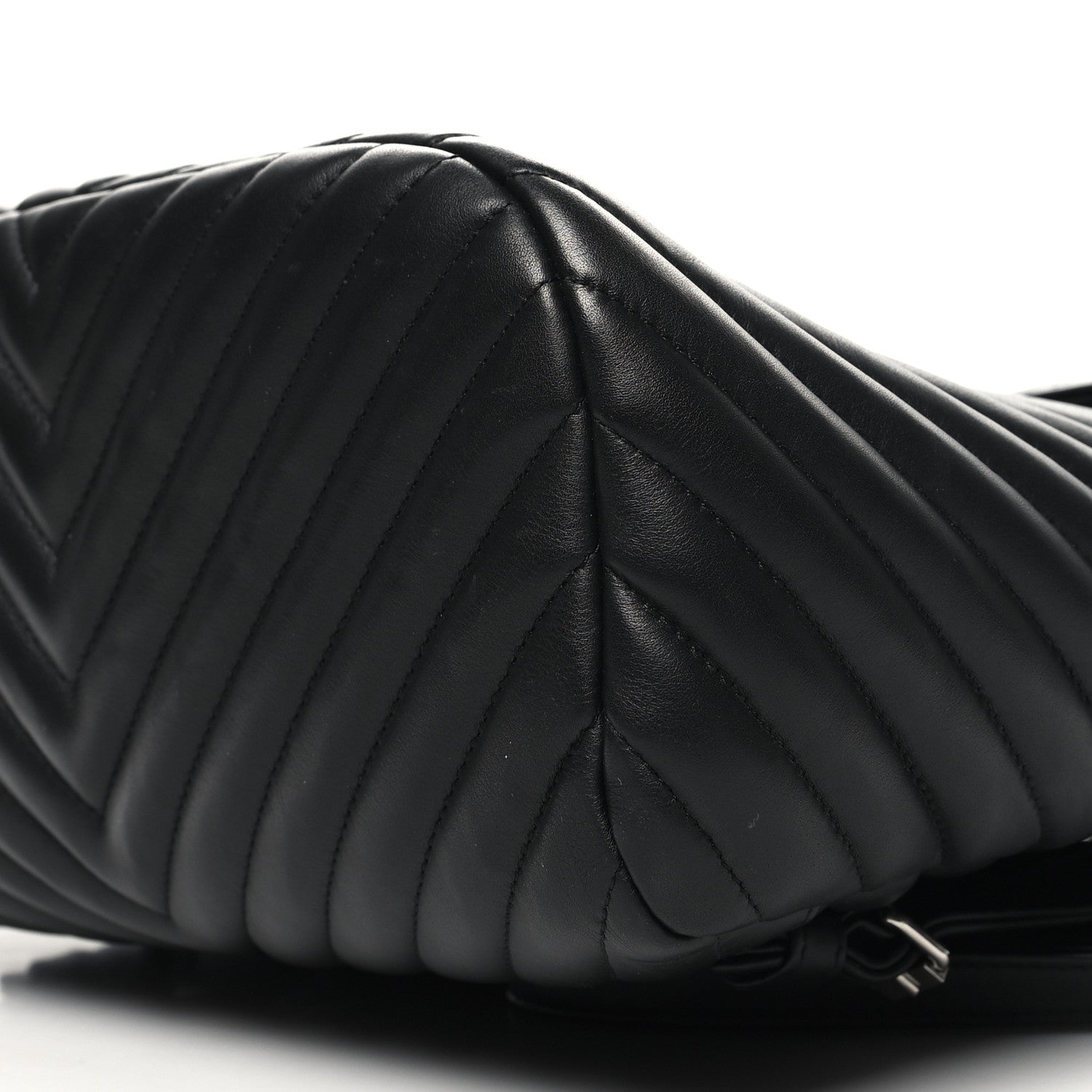 Chanel Calfskin Chevron Quilted Large Urban Spirit Backpack Black 10 of 13