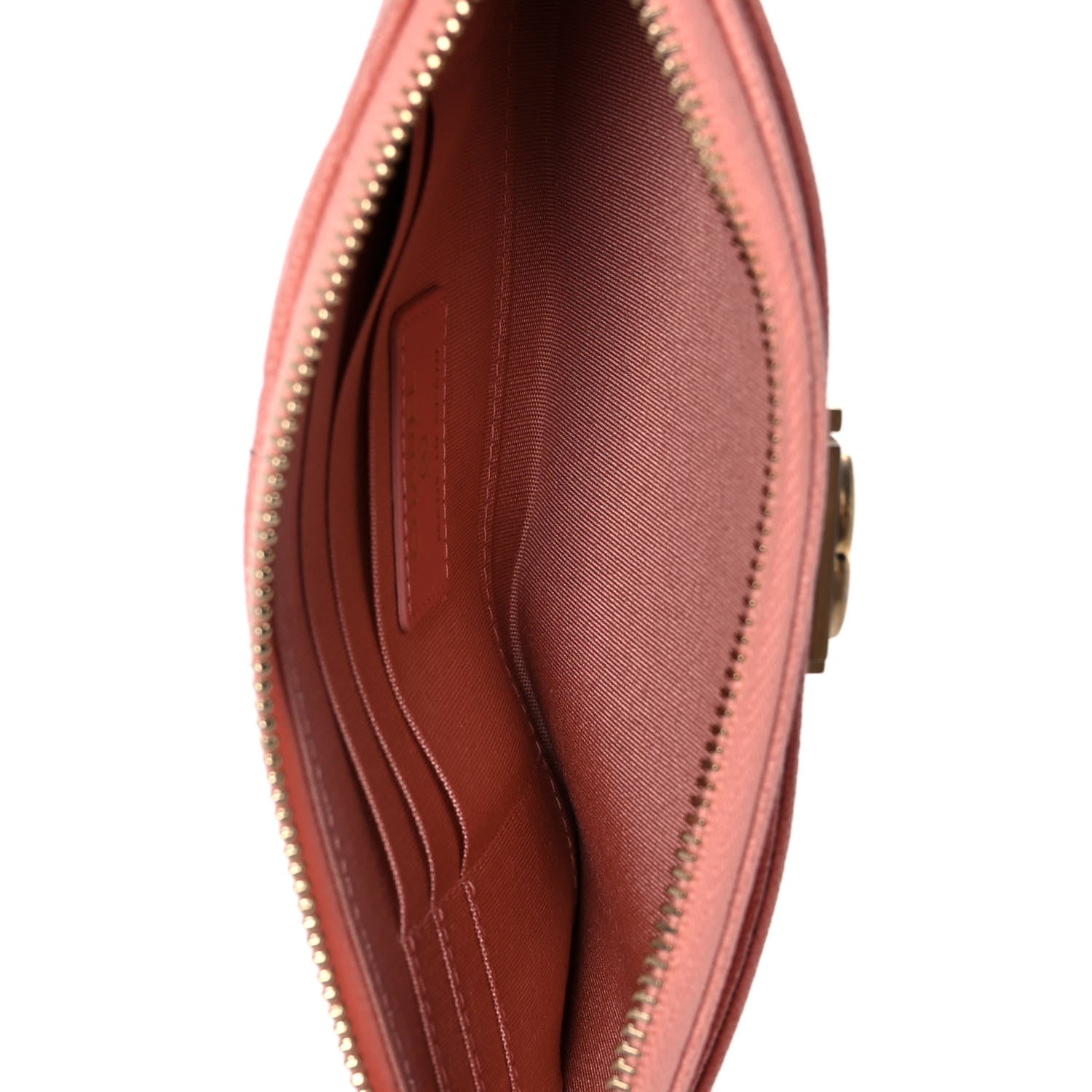 Chanel Caviar Quilted Classic Zip Boy Pouch Light Pink 5 of 9