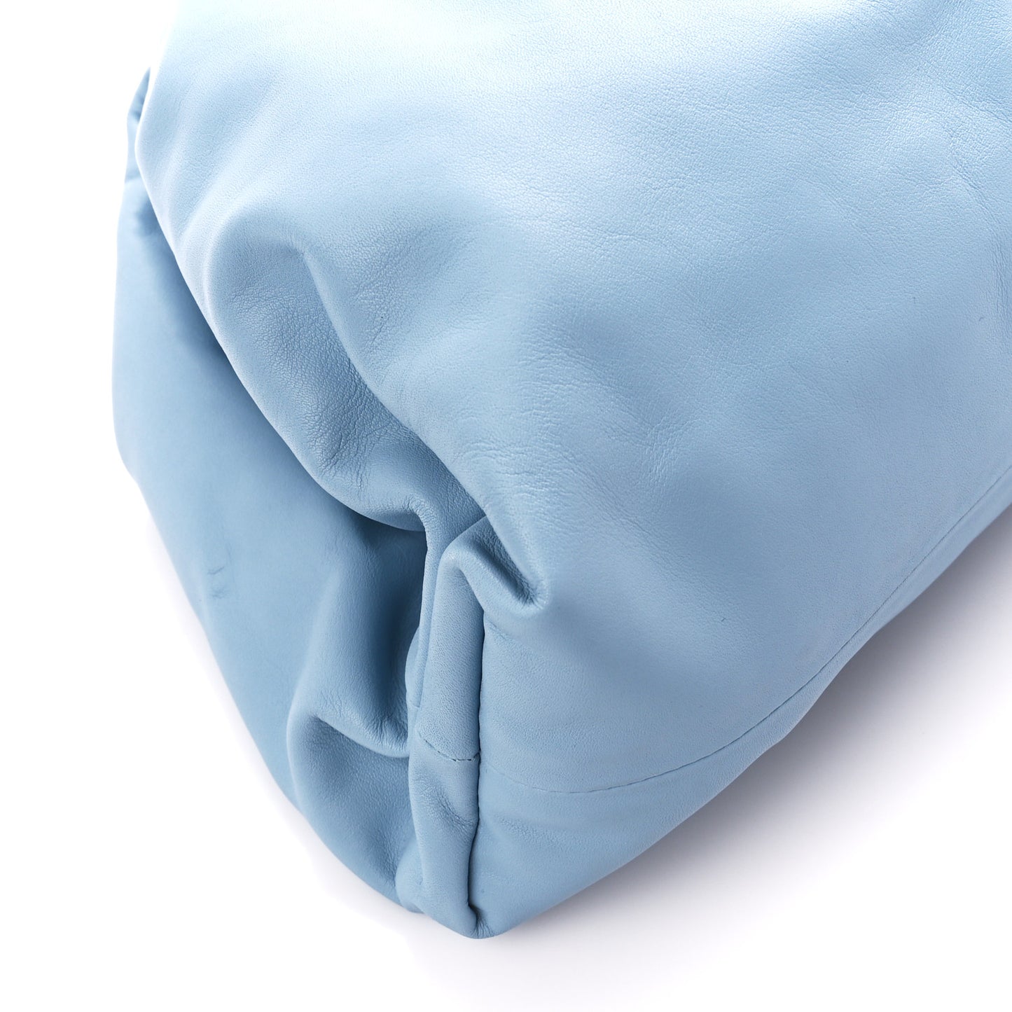 Smooth Butter Calf The Pouch Oversized Clutch Ice