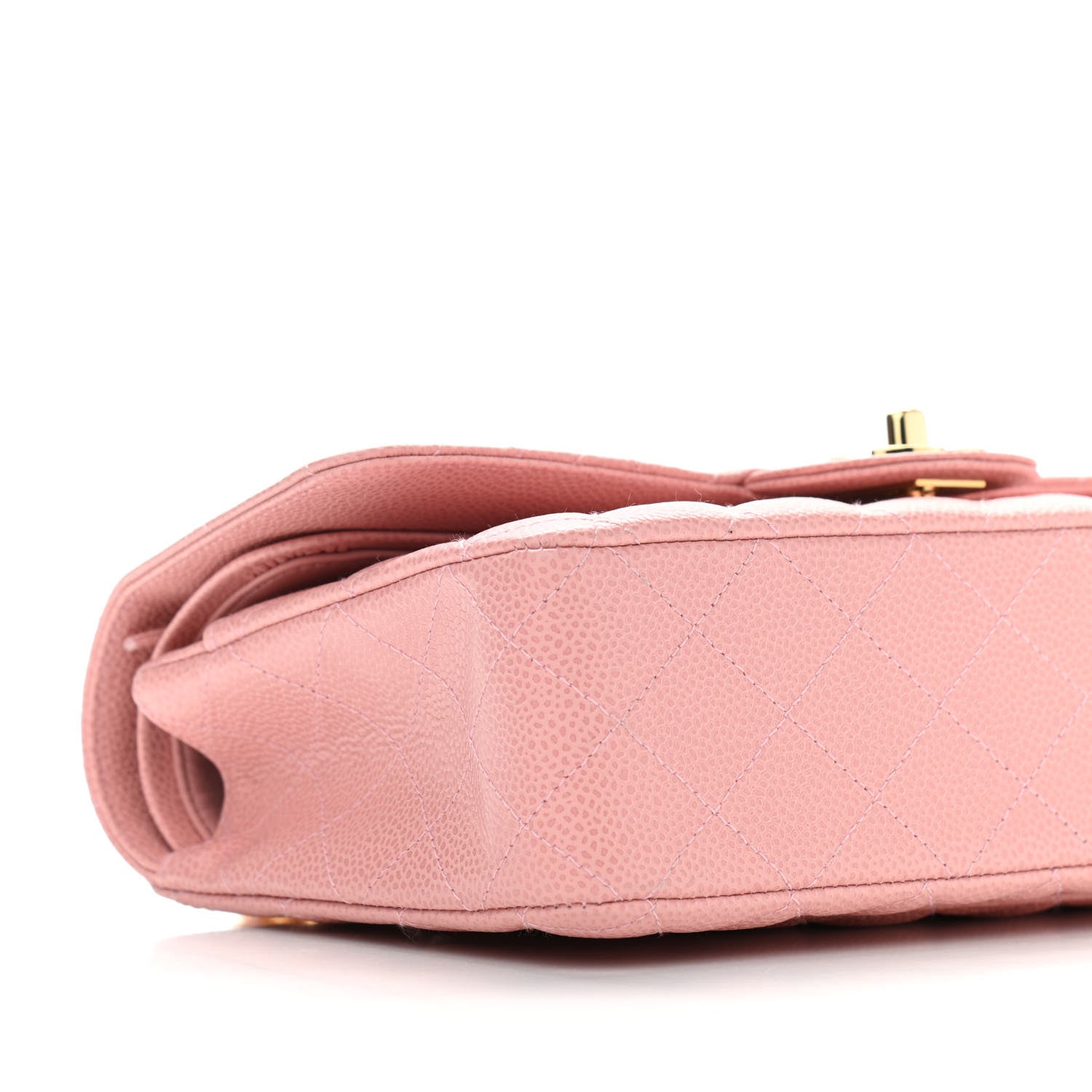 Chanel Caviar Quilted Medium Double Flap Pink 10 of 11