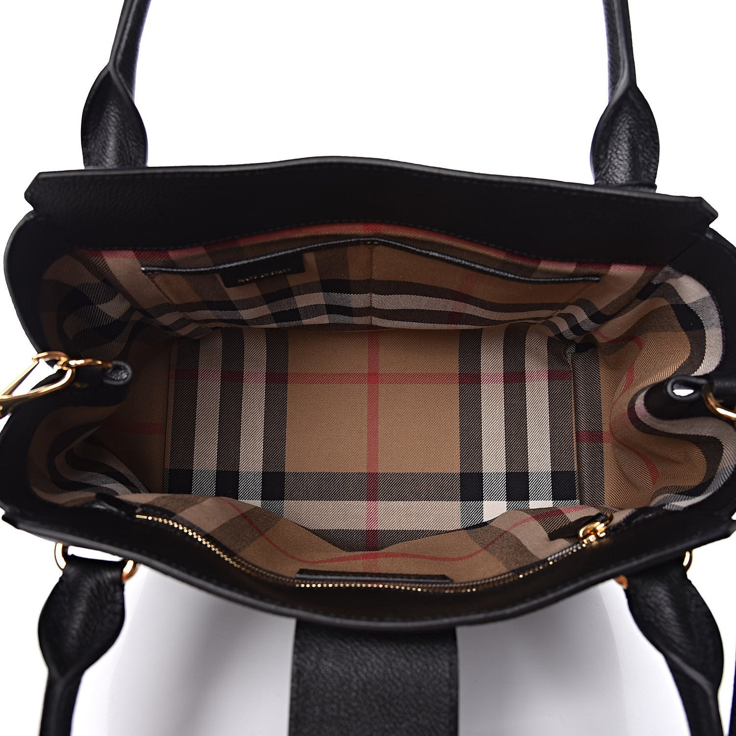 Soft Grain Calfskin Medium Buckle Tote Black