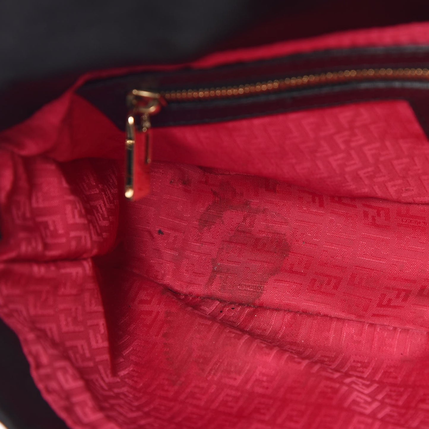 Nylon FF Multicolor Embroidered Baguette Multicolor