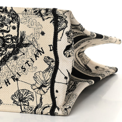 Christian Dior Canvas Zodiac Toile De Jouy Embroidered Medium Book Tote Latte 10 of 11