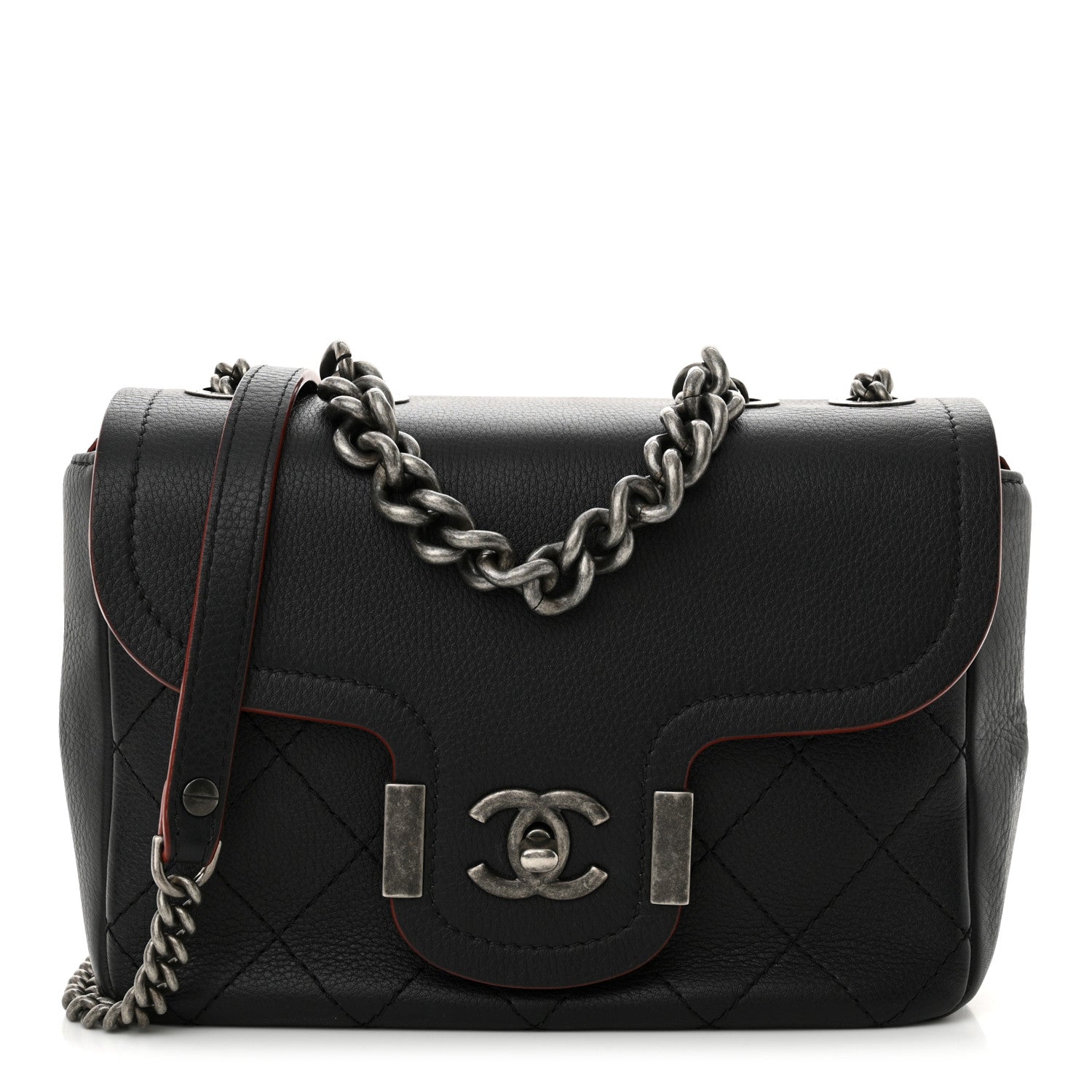 Chanel Grained Calfskin Archi Chic Flap Black 1 of 11