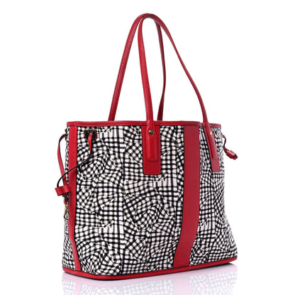 MCM Visetos Large Liz Reversible Shopper Tote Ruby Red 7 of 20
