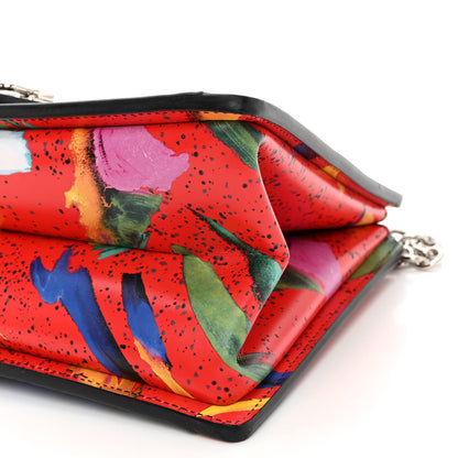 Louis Vuitton Calfskin Splash Print Trapeze Black White Red 9 of 9