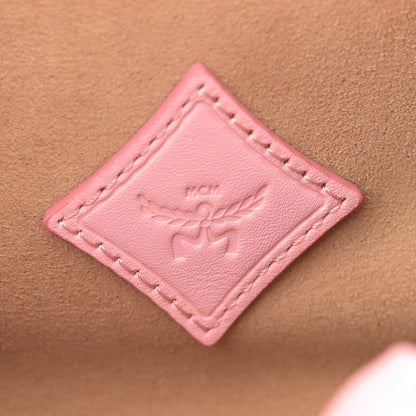 MCM Visetos Small Ella Boston Bag Soft Pink 6 of 10