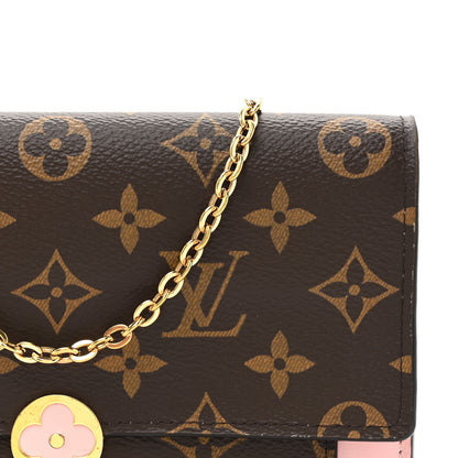 Louis Vuitton Monogram Flore Chain Wallet Rose Ballerine 7 of 15