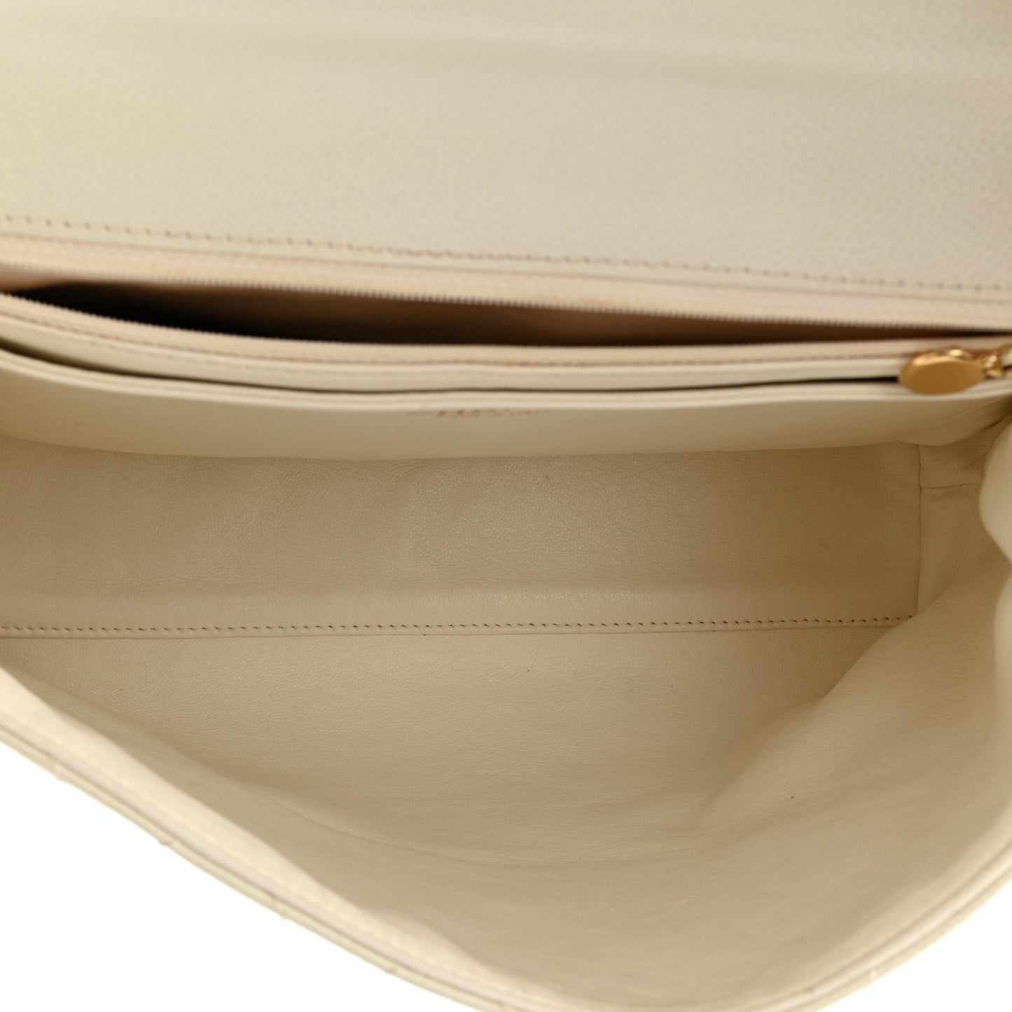 Caviar Quilted Jumbo Kelly Flap White