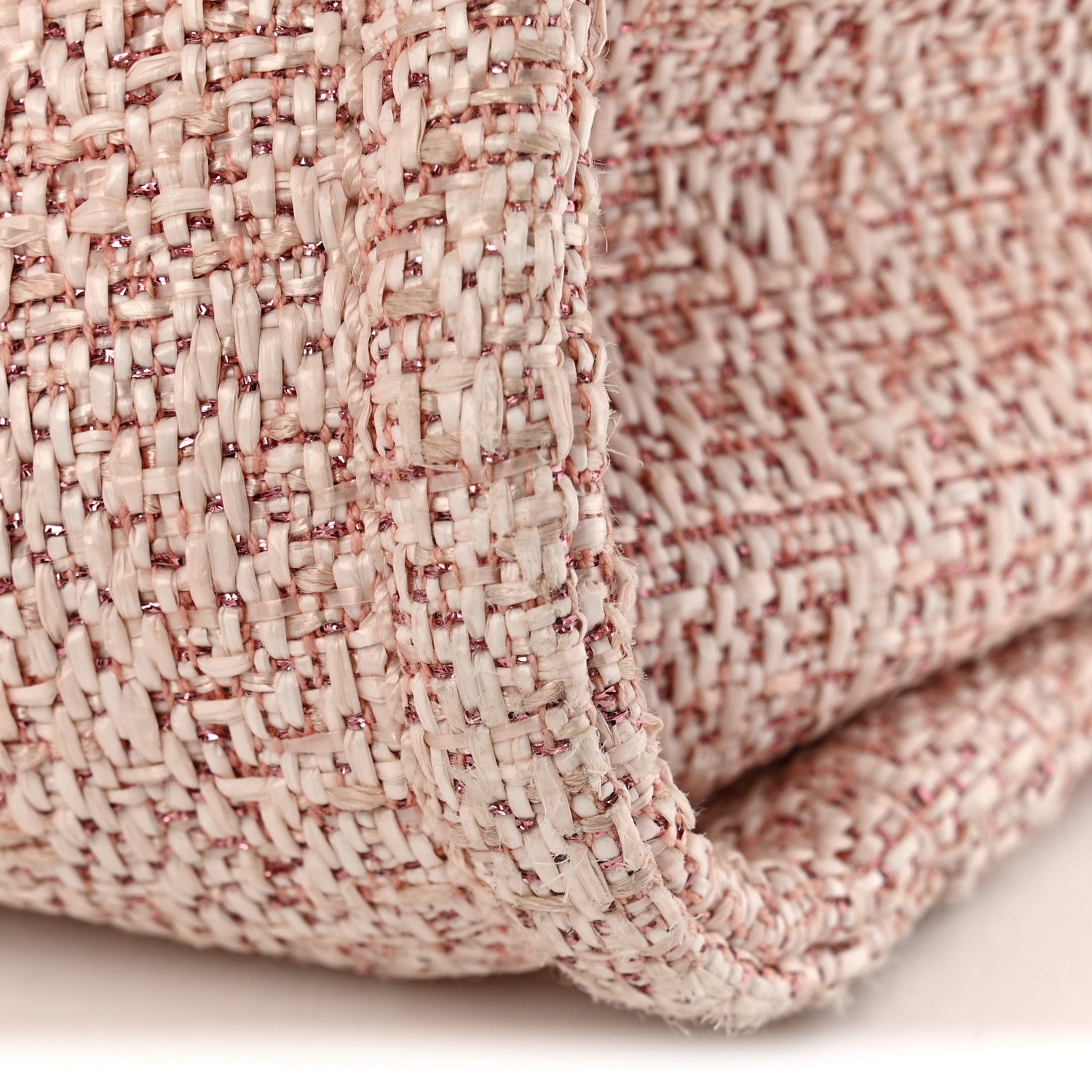 Chanel Lurex Boucle Deauville Medium Tote Pink 13 of 13