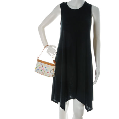 Louis Vuitton Monogram Multicolor Pochette Accessories White 2 of 8