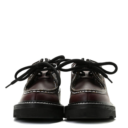 Louis Vuitton Calfskin Monogram Beaubourg Platform Derby Shoes 36 36 Bordeaux 3 of 15