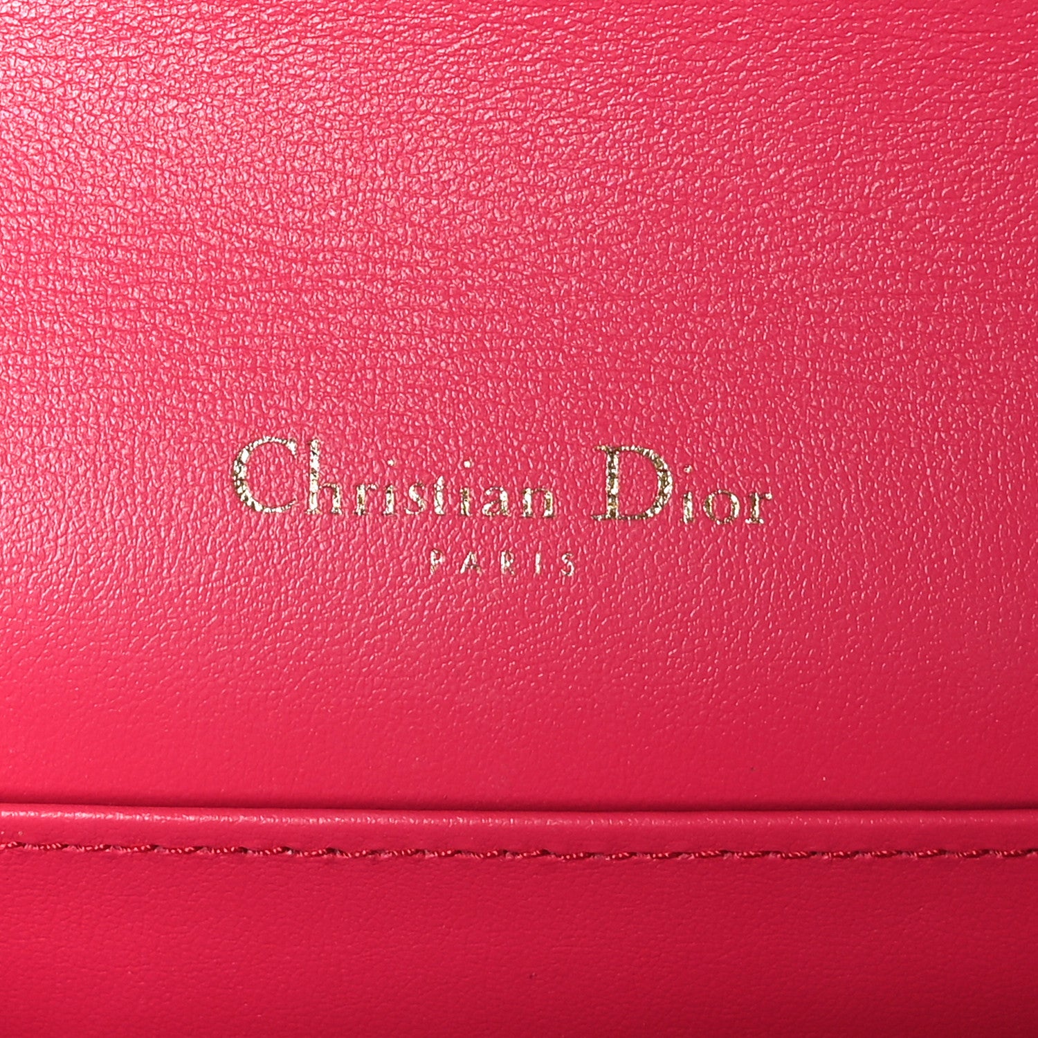 Christian Dior Patent Cannage Lady Dior Convertible Clutch Fuchsia 7 of 11