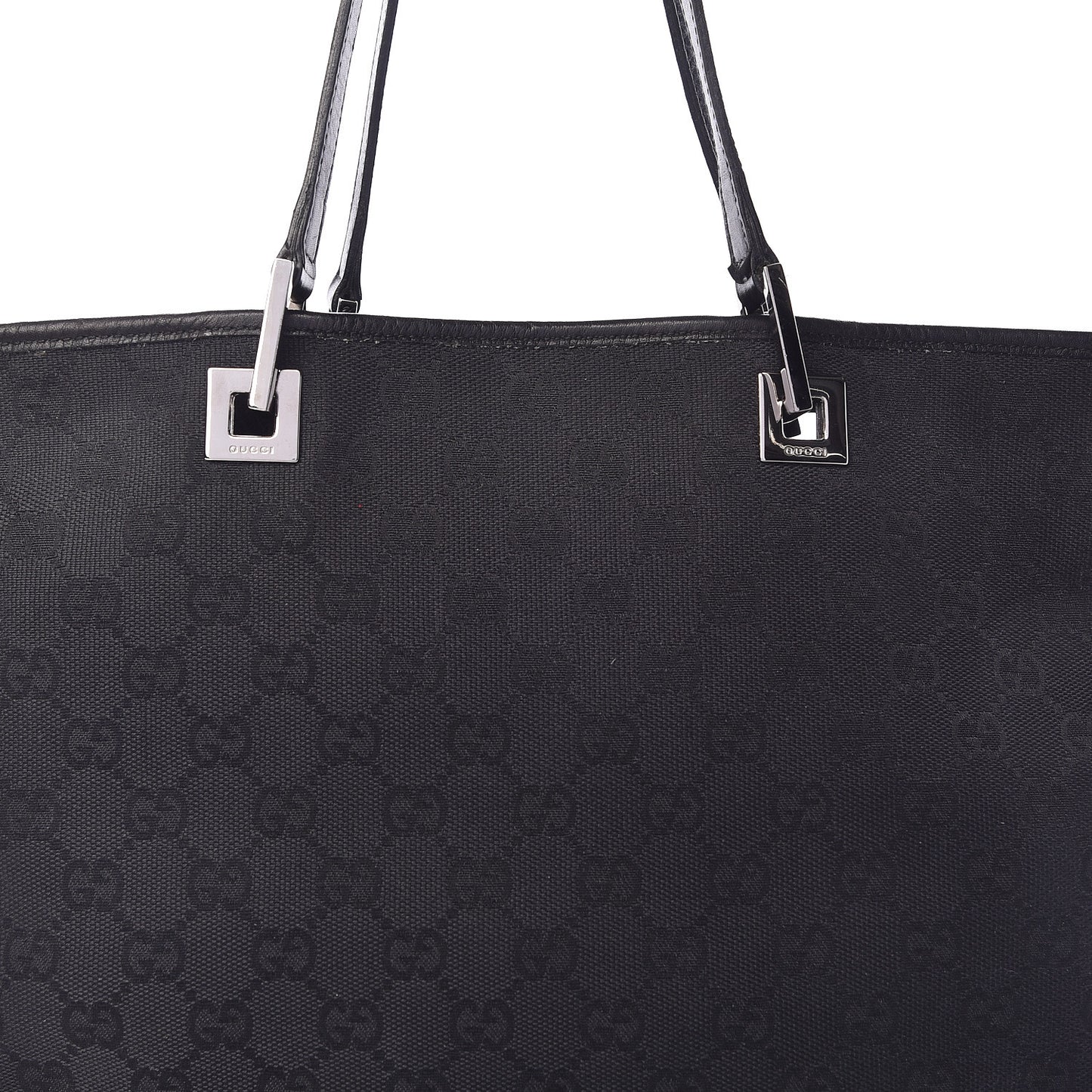 Monogram Bucket Tote Black