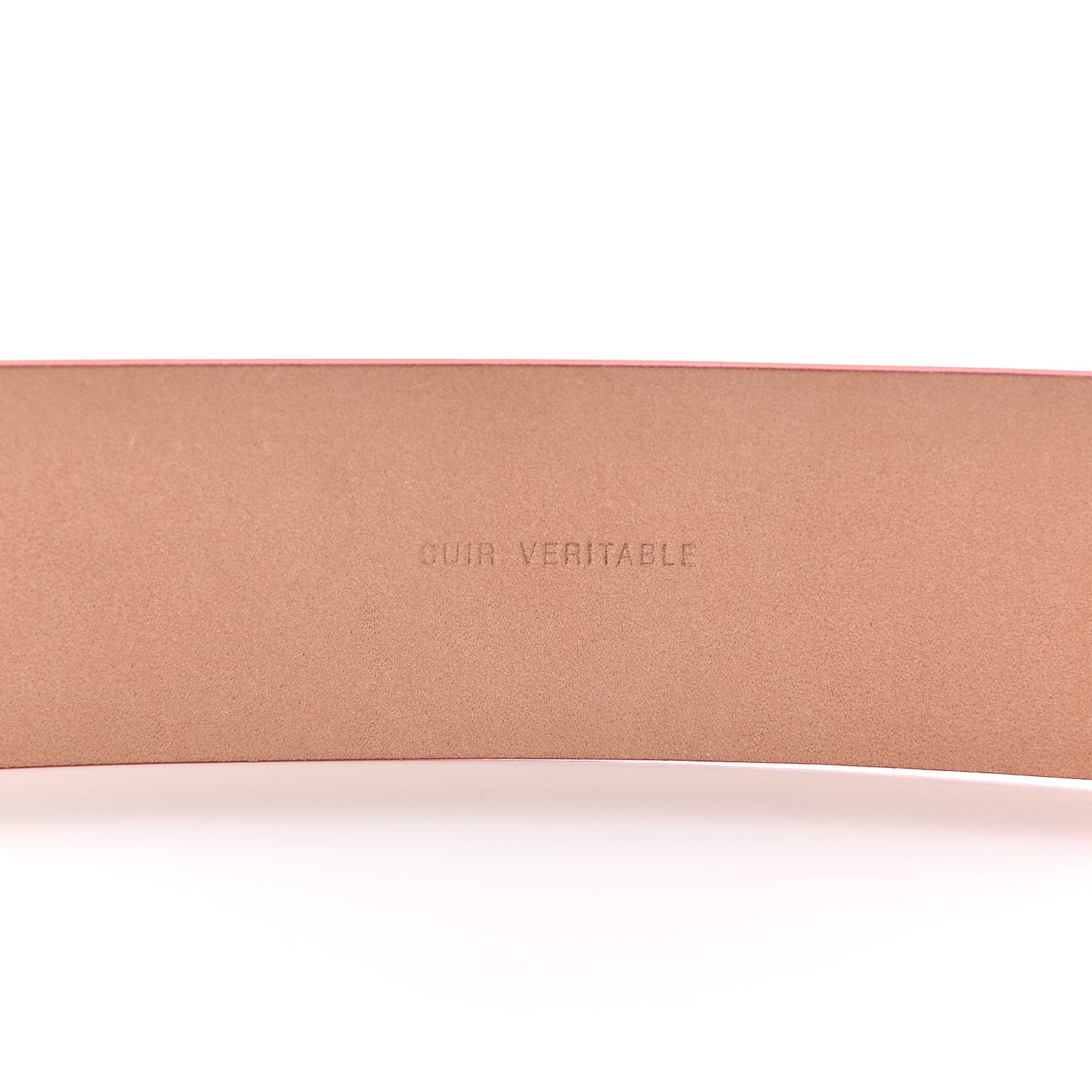 Patent Calfskin Enamel CC Logo Belt 85 34 Orange