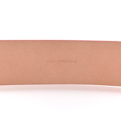 Chanel Patent Calfskin Enamel CC Logo Belt 85 34 Orange 6 of 9
