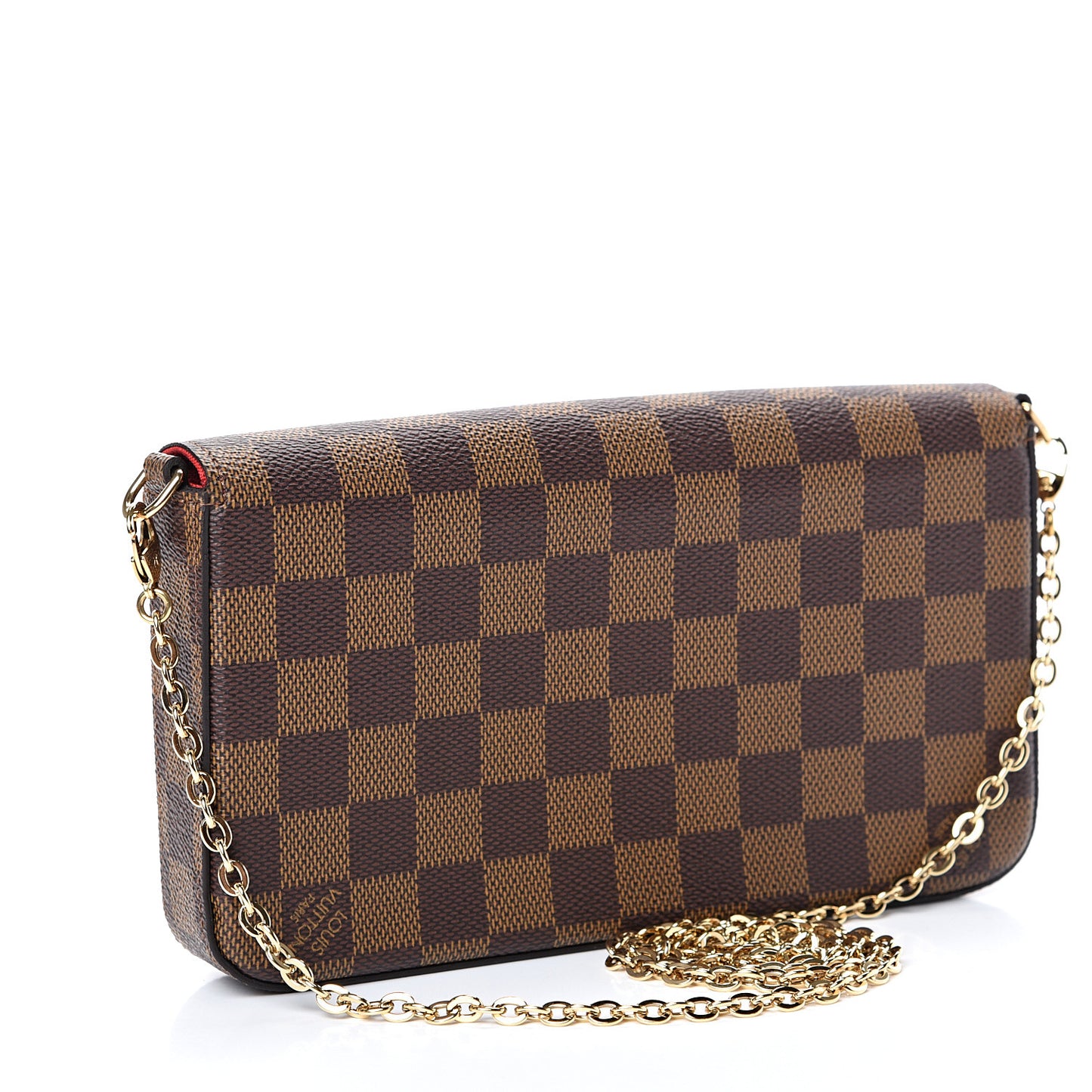 Damier Ebene Pochette Felicie Chain Wallet