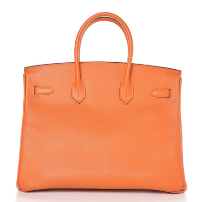 Hermes Epsom Birkin 35 Orange 4 of 38