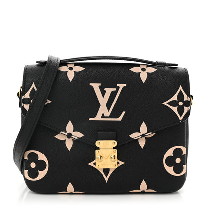 Louis Vuitton Empreinte Monogram Giant Pochette Metis Black Beige 2 of 23