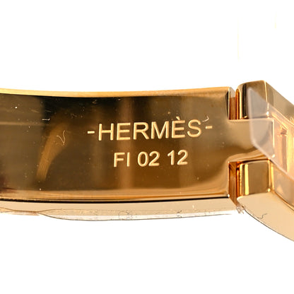 Hermes Enamel Mini Clic Chaine d'Ancre Bracelet PM Marron Glace 5 of 7