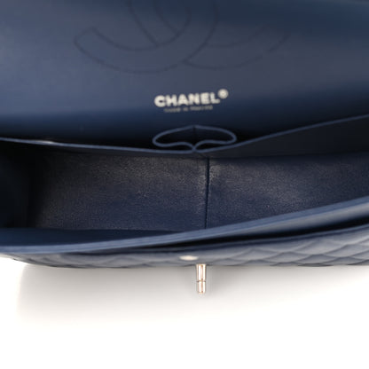 Chanel Caviar Quilted Jumbo Double Flap Navy 5 of 11