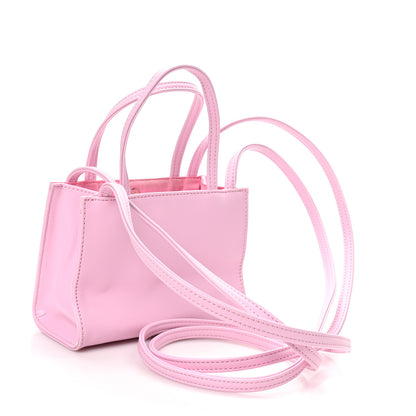 Telfar Vegan Leather Small Shopping Bag Bubblegum 2 of 9