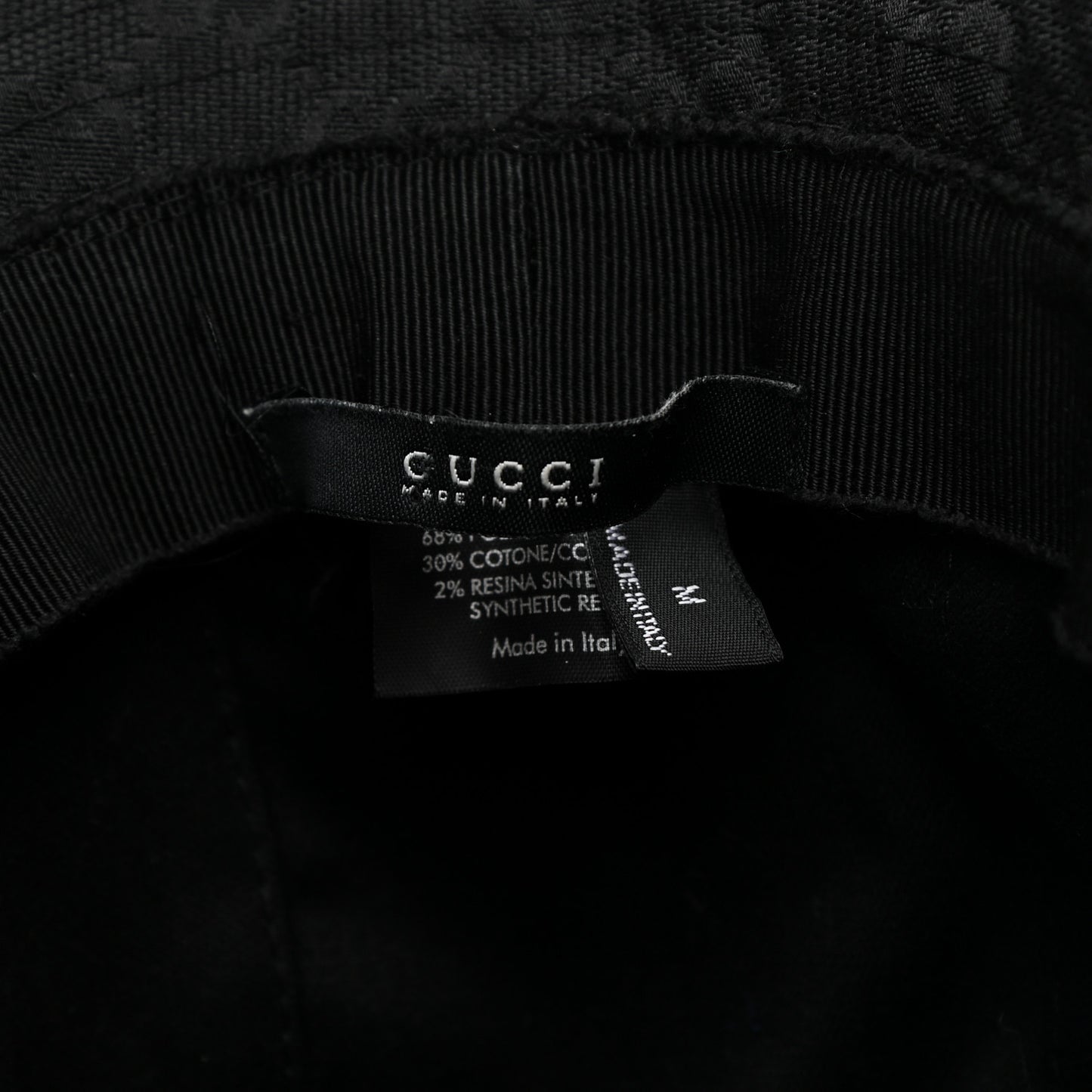 Monogram Bucket Hat M Black