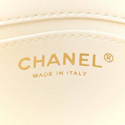 Chanel Lambskin Quilted Mini Heart Charms Flap White 6 of 9