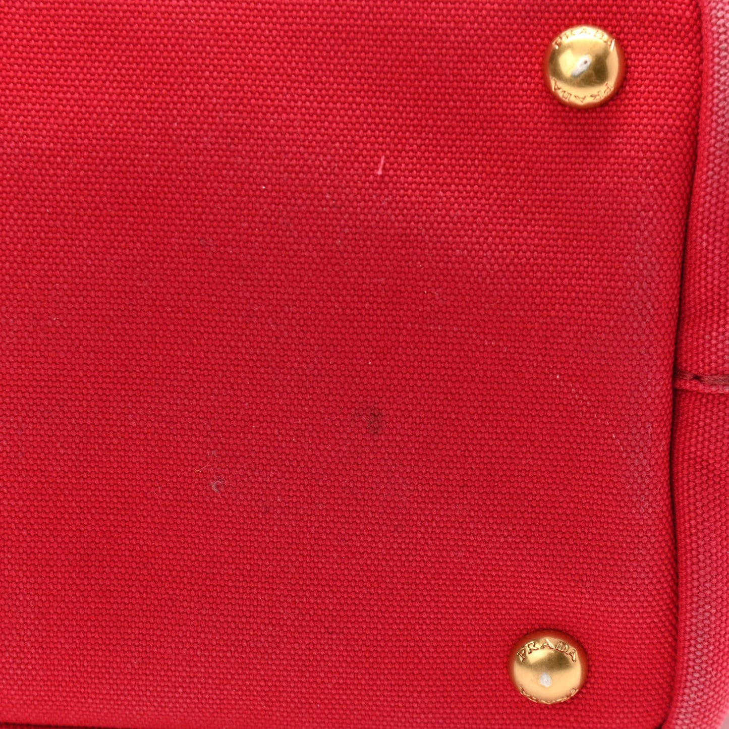 Canapa Small Logo Tote Rosso