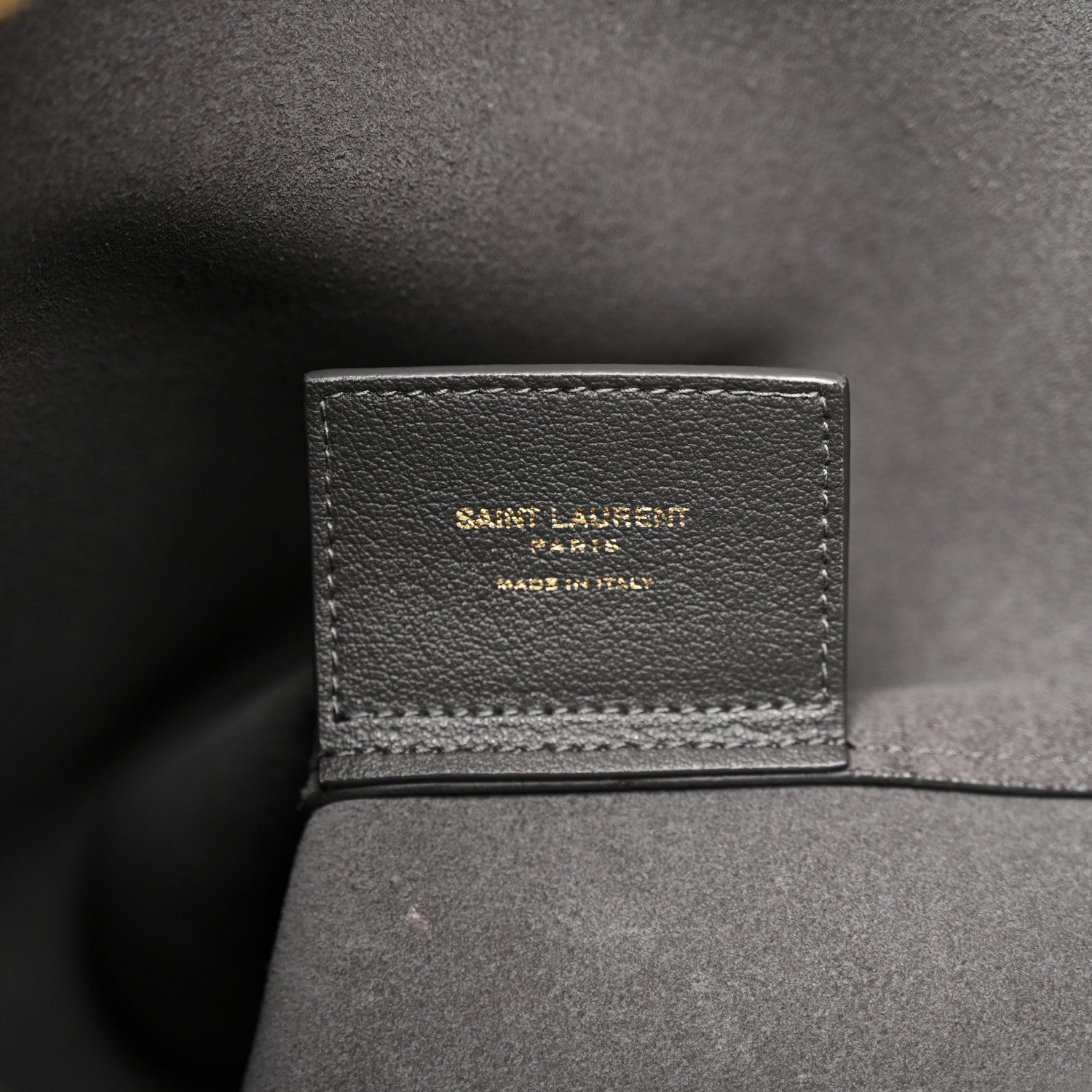 Saint Laurent Calfskin Toy Shopping Tote Earth Grey 7 of 10