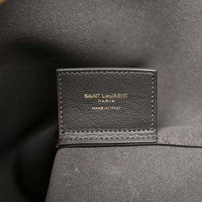 Saint Laurent Calfskin Toy Shopping Tote Earth Grey 7 of 10