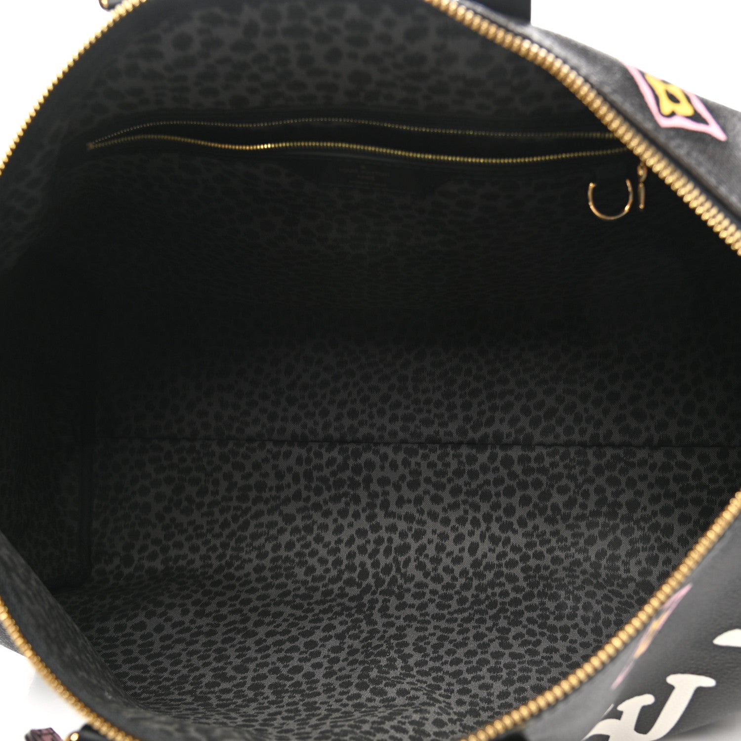 Louis Vuitton Monogram Giant Wild At Heart Keepall Bandouliere 45 Black 4 of 9