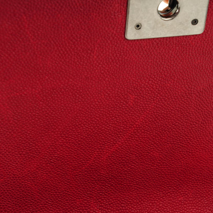Chanel Caviar Quilted New Medium Boy Flap Dark Red 8 of 8