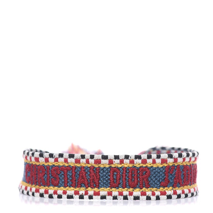 Christian Dior Woven Cotton J'Adior Friendship Bracelet Blue 1 of 4