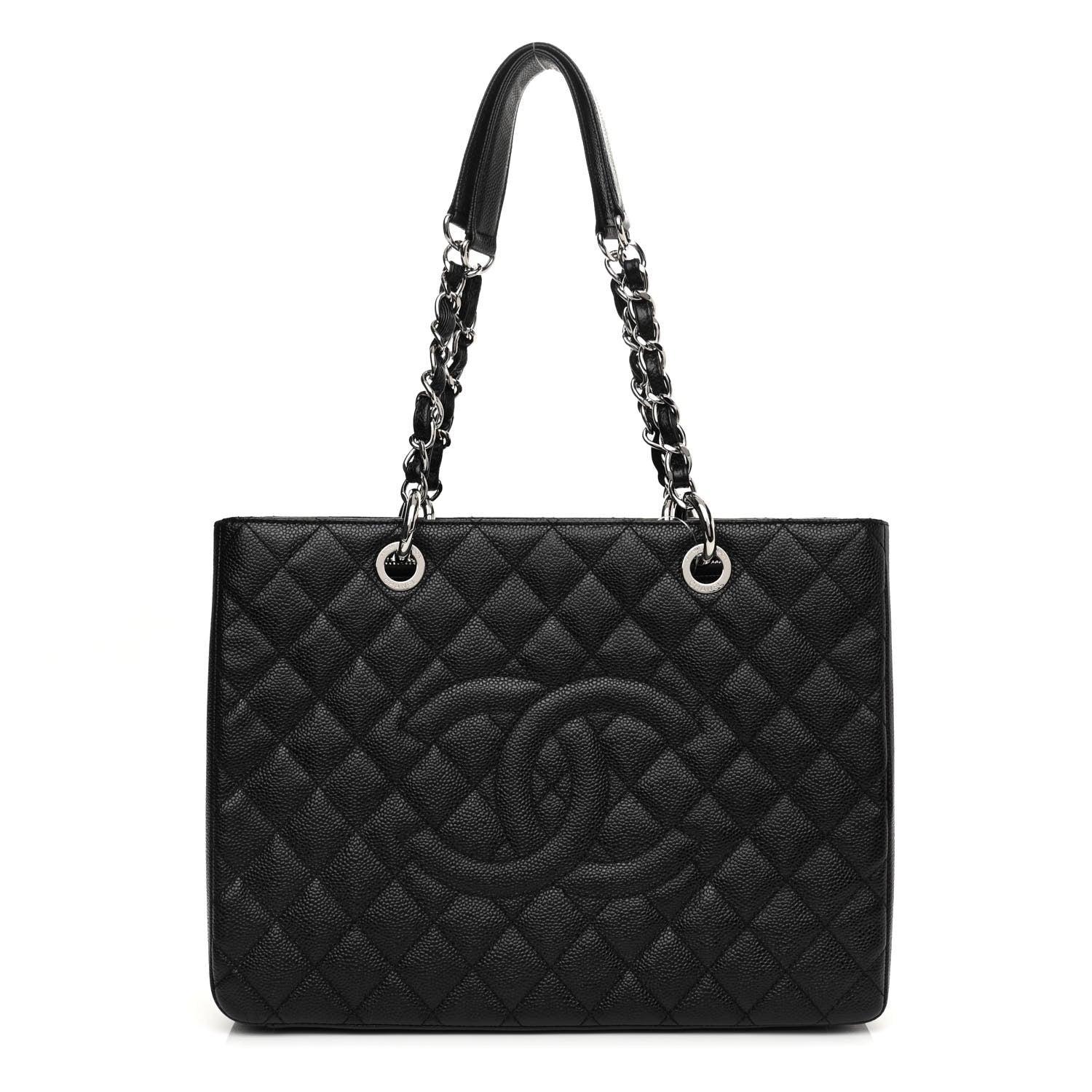 Chanel Caviar Quilted Grand Shopping Tote GST Black 1 of 11
