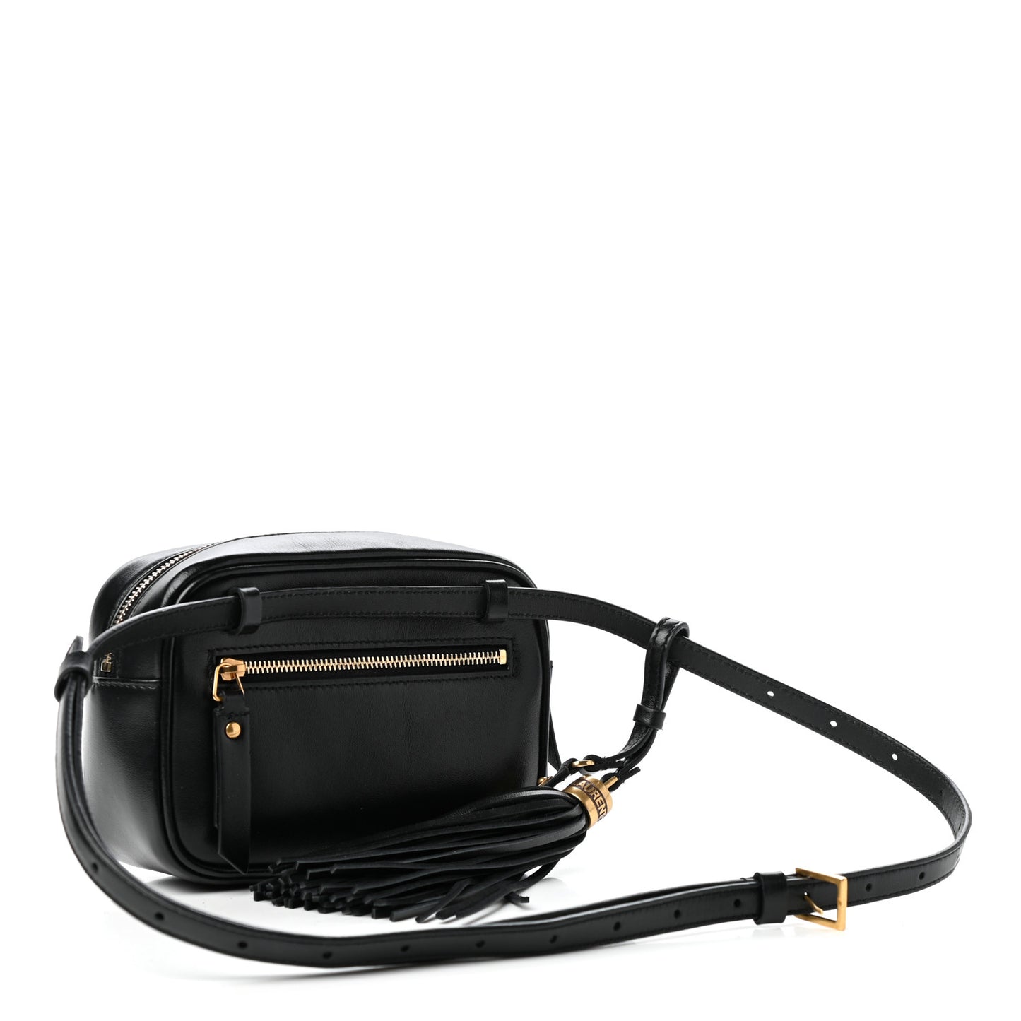 Calfskin Matelasse Monogram Lou Belt Bag Black