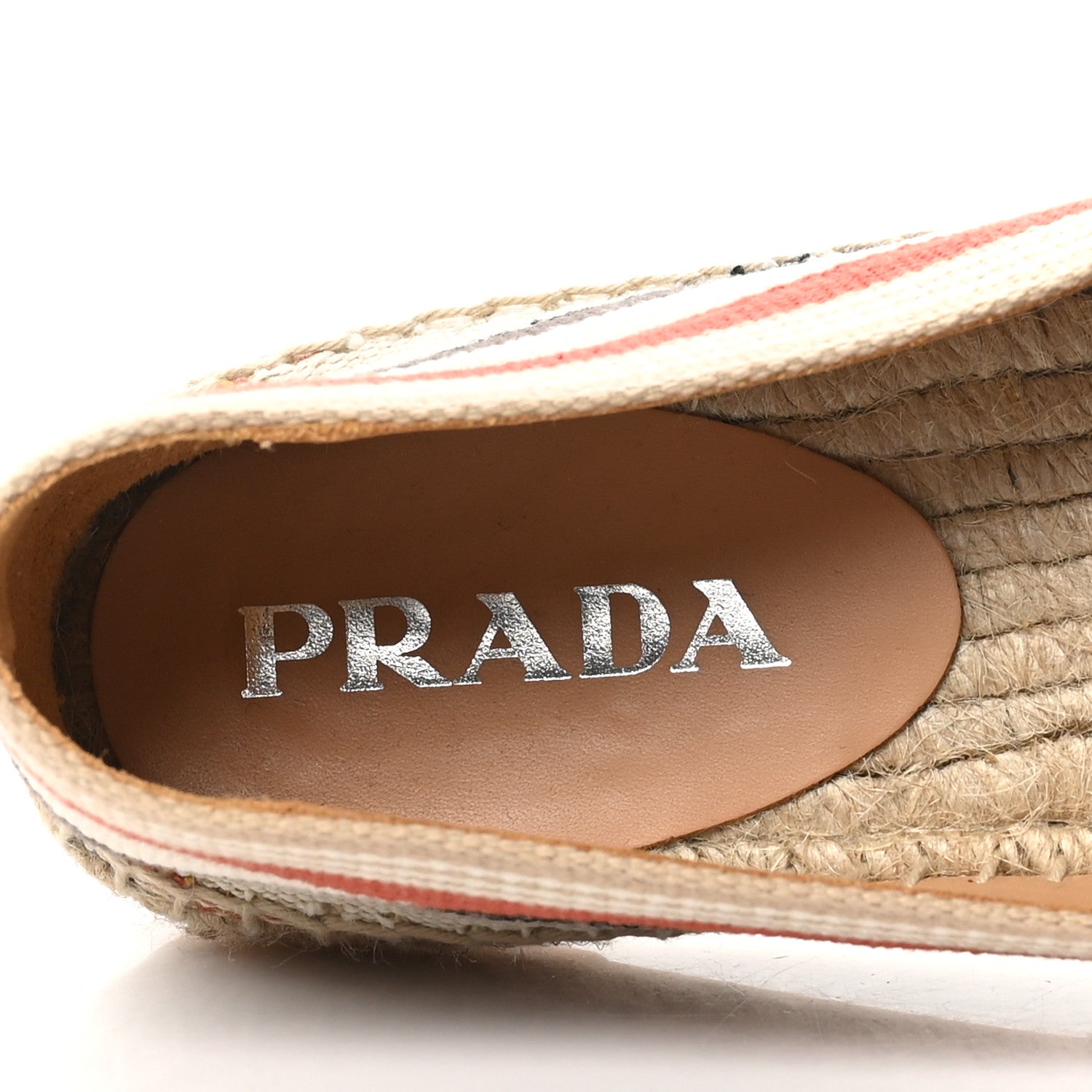 Prada Canvas Logo Espadrilles 36 Corda 7 of 8