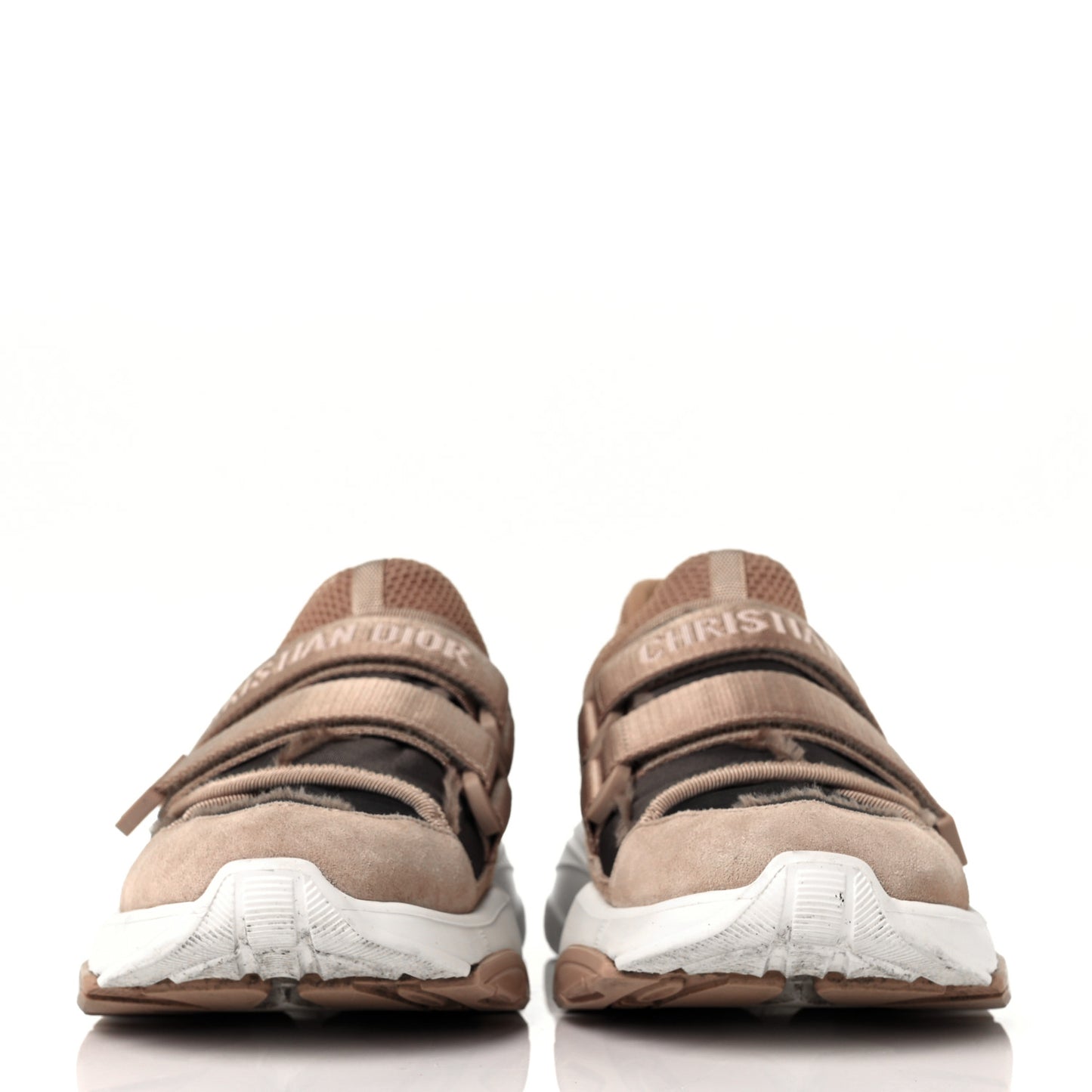 Technical Fabric Nylon Camouflage Womens D-Wander Sneakers 37 Nude