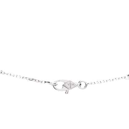 Van Cleef & Arpels 18K White Gold Diamond Sweet Alhambra Pendant Necklace 4 of 5