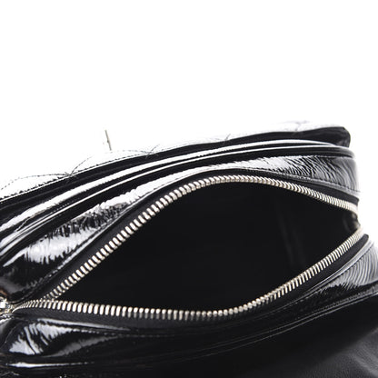 Chanel Distressed Patent Quilted Single Flap Bag Black 5 of 11