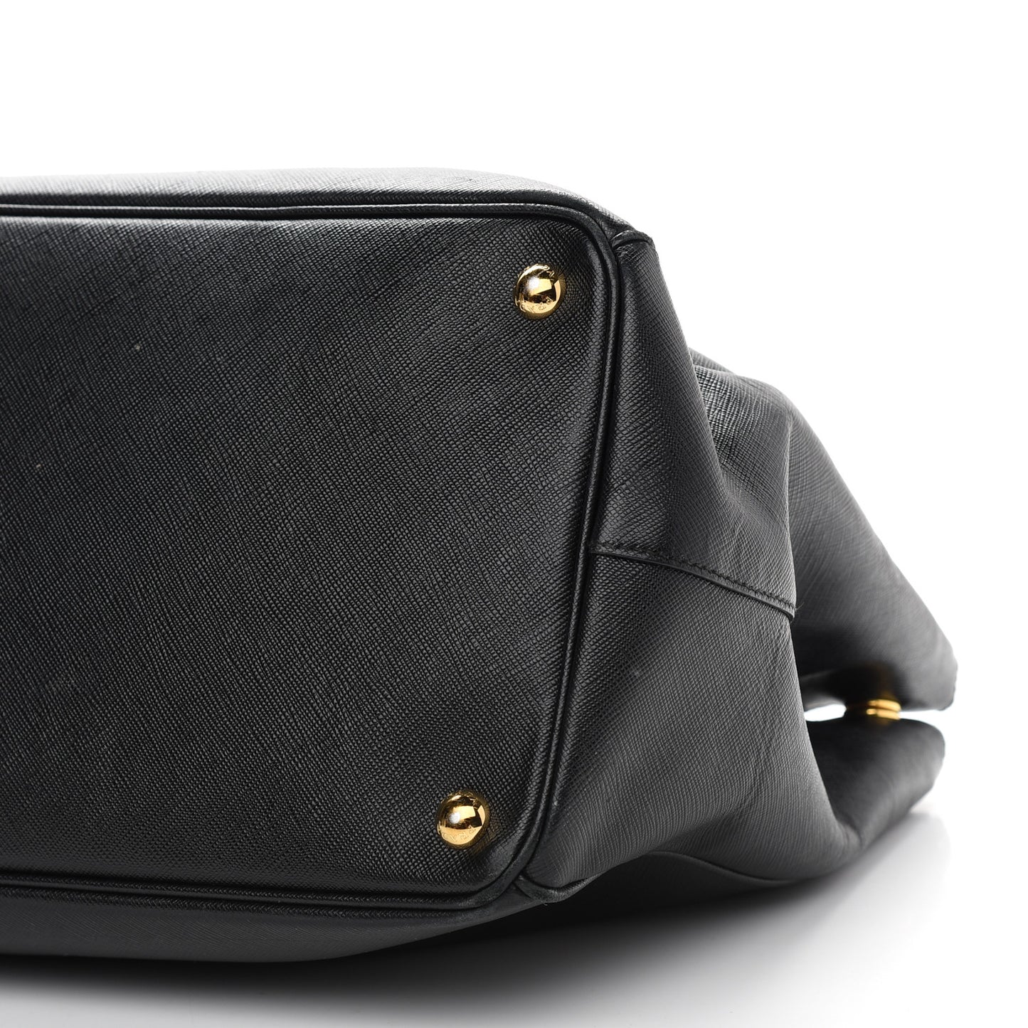 Saffiano Large Galleria Double Zip Tote Black