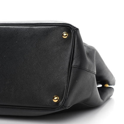 Prada Saffiano Large Galleria Double Zip Tote Black 7 of 13