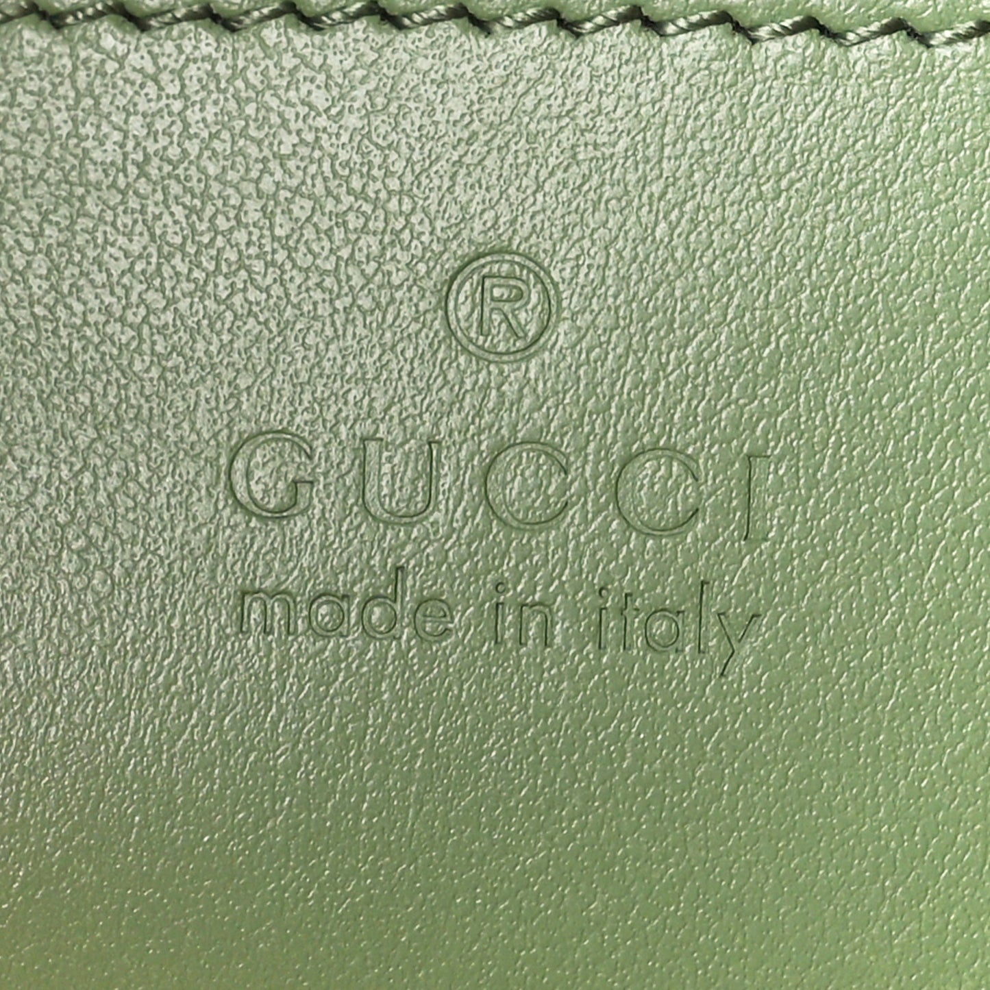 Calfskin Matelasse Chevron Small GG Marmont Chain Shoulder Bag Salamander Green