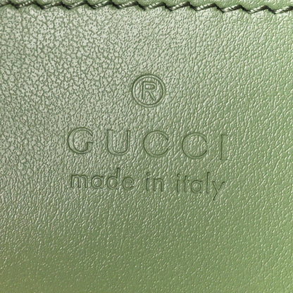 Gucci Calfskin Matelasse Chevron Small GG Marmont Chain Shoulder Bag Salamander Green 6 of 10